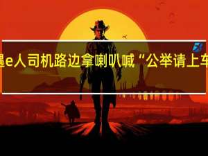 女游客打车遇e人司机路边拿喇叭喊“公举请上车” 到底什么情况呢