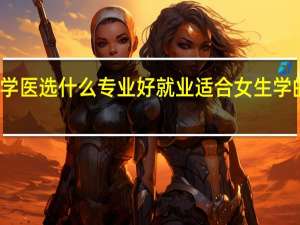 女生学医选什么专业好就业 适合女生学的医学专业
