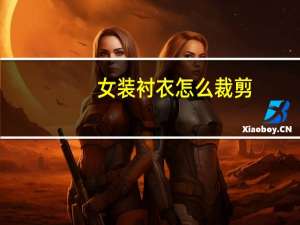女装衬衣怎么裁剪