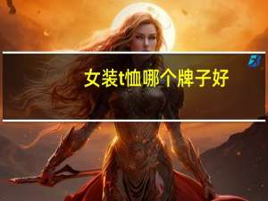 女装t恤哪个牌子好