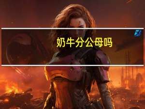 奶牛分公母吗