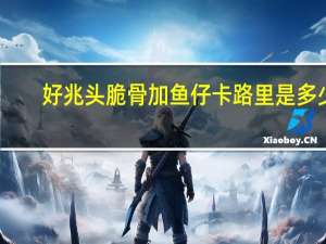 好兆头 脆骨加鱼仔卡路里是多少