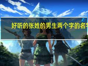 好听的张姓的男生两个字的名字