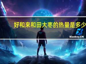 好和来 和田大枣的热量是多少