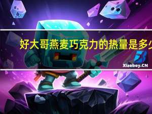 好大哥 燕麦巧克力的热量是多少