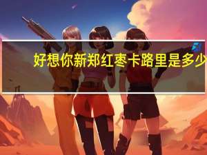 好想你 新郑红枣卡路里是多少