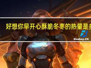 好想你 早开心酥脆冬枣的热量是多少