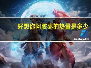 好想你 阿胶枣的热量是多少