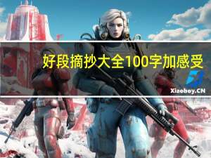 好段摘抄大全100字加感受（好段摘抄大全100字）