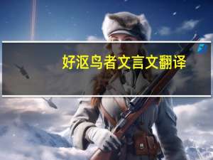 好沤鸟者文言文翻译