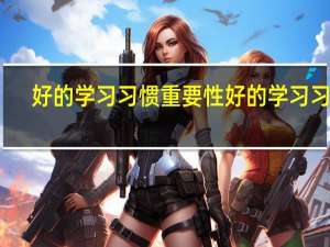 好的学习习惯重要性 好的学习习惯