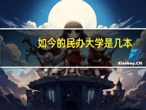 如今的民办大学是几本