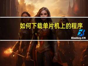 如何下载单片机上的程序