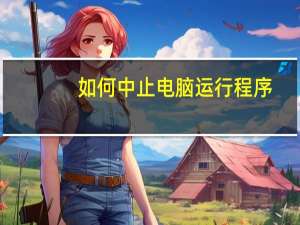 如何中止电脑运行程序