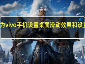 如何为vivo手机设置桌面滑动效果和设置圆角图标