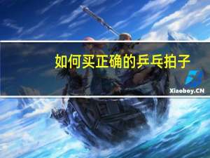 如何买正确的乒乓拍子