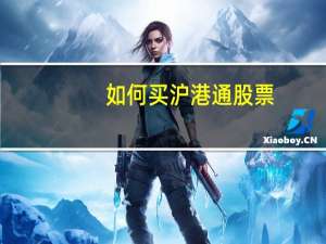 如何买沪港通股票
