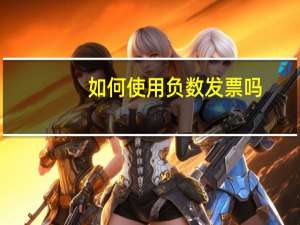 如何使用负数发票吗