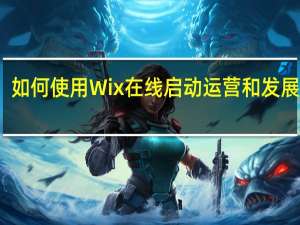 如何使用Wix在线启动 运营和发展业务