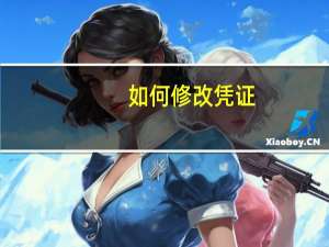 如何修改凭证