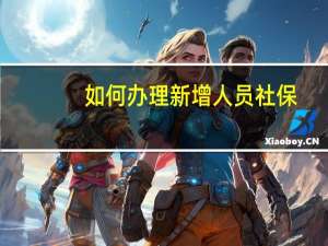 如何办理新增人员社保