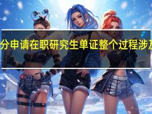 如何区分申请在职研究生单证整个过程涉及的报名信息