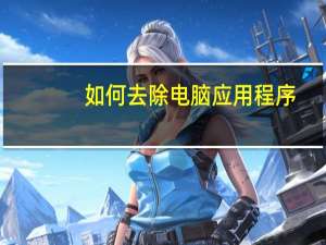 如何去除电脑应用程序