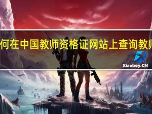 如何在中国教师资格证网站上查询教师资格证？