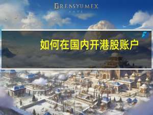 如何在国内开港股账户