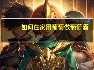 如何在家用葡萄做葡萄酒
