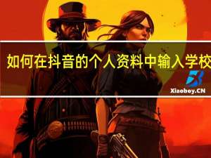 如何在抖音的个人资料中输入学校信息
