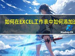 如何在EXCEL工作表中如何添加选项