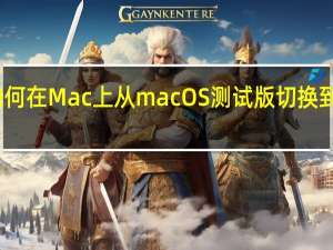 如何在 Mac 上从 macOS 测试版切换到稳定版