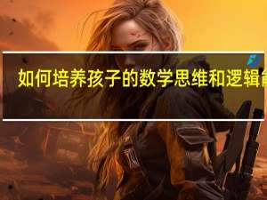如何培养孩子的数学思维和逻辑能力