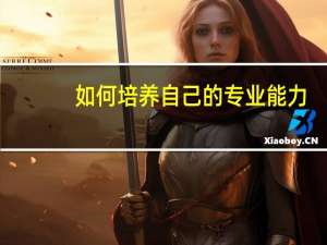 如何培养自己的专业能力
