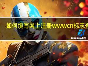 如何填写网上注册www cn标志登录？