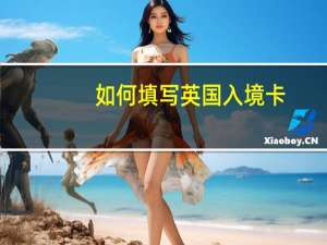 如何填写英国入境卡