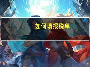 如何填报税单