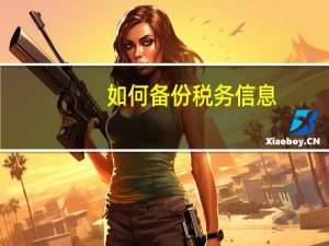 如何备份税务信息