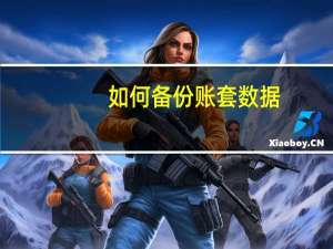 如何备份账套数据