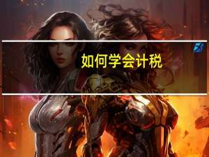 如何学会计税