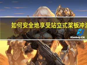 如何安全地享受站立式桨板冲浪