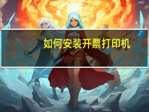 如何安装开票打印机
