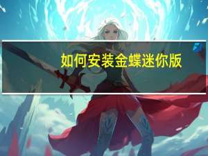 如何安装金蝶迷你版