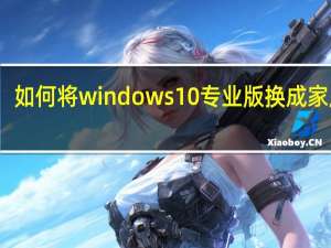 如何将windows10专业版换成家庭版