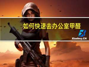 如何快速去办公室甲醛