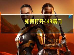 如何打开443端口