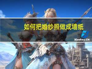 如何把婚纱照做成墙纸