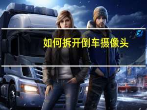 如何拆开倒车摄像头