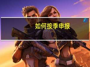 如何按季申报